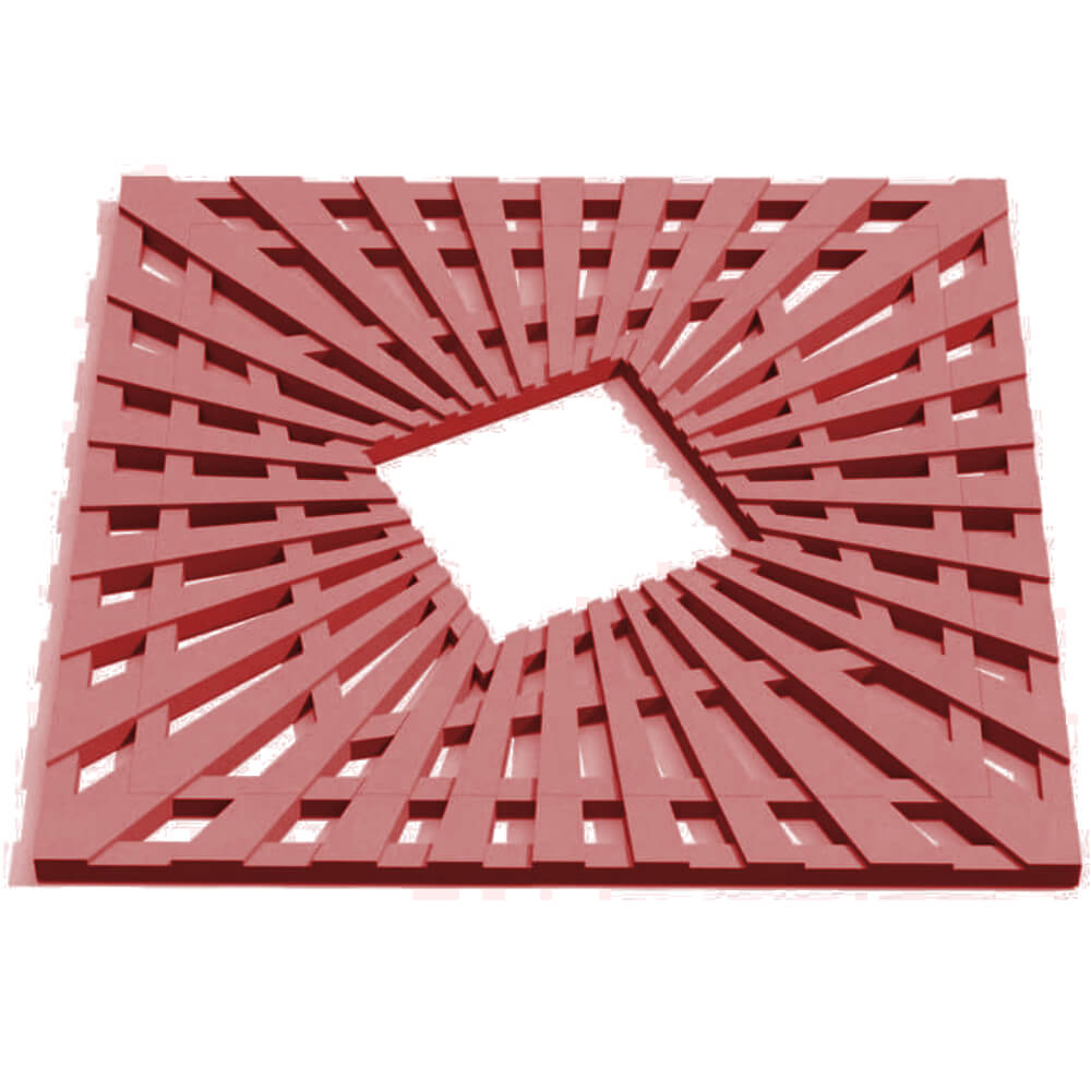 Приствольная решетка для дерева ZKING ATMOSPHERE 1.2х1.2м Красная Раменское фото