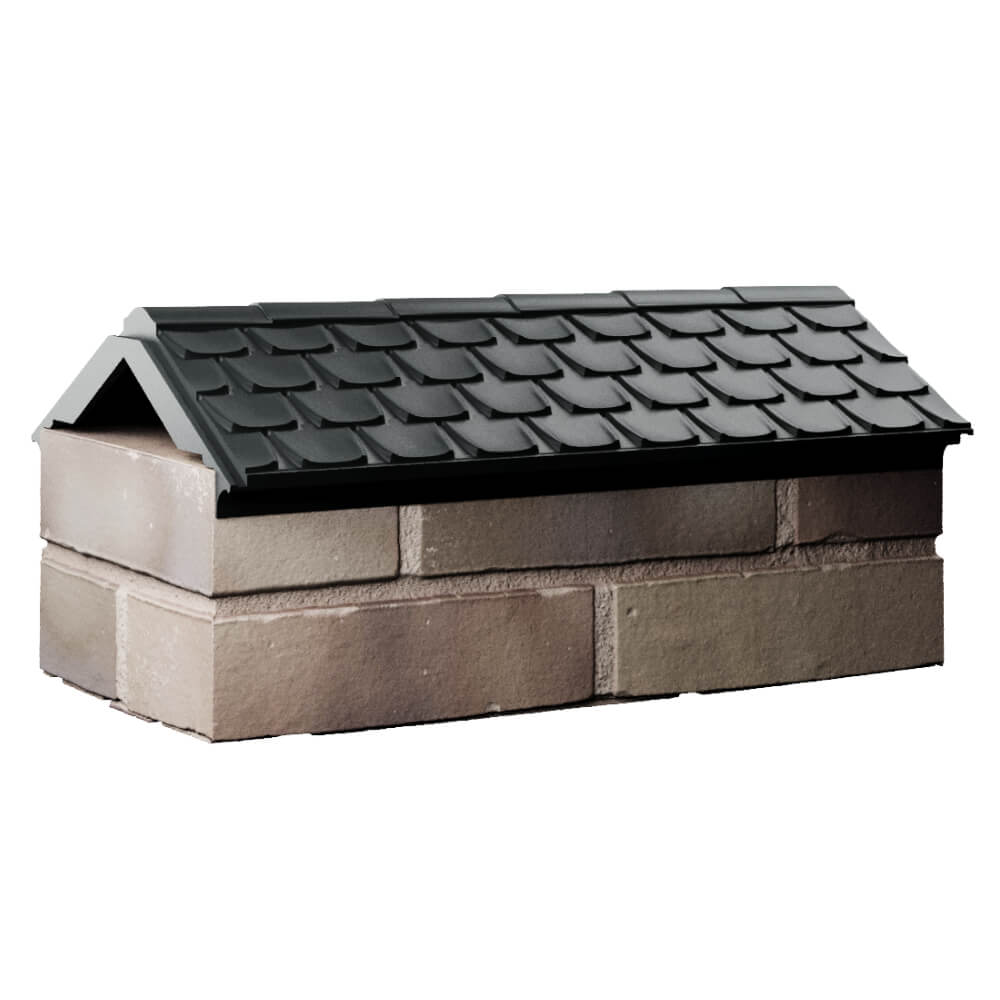 Парапет Zking Эльбрус Черный с посадкой на 1 кирпич (255мм) Раменское фото