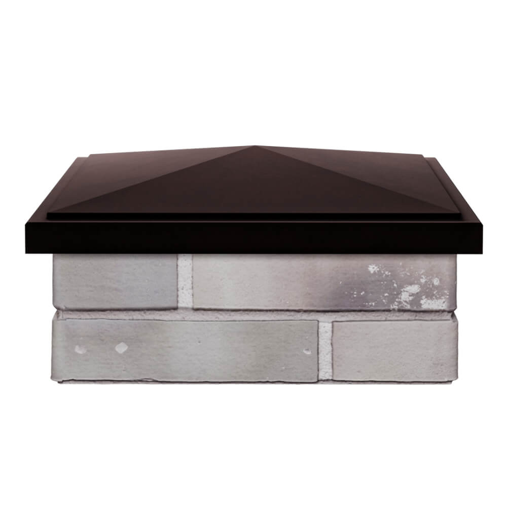 Колпак Zking БонаМоно Коричневый на столб 1.5х1.5 кирпича (385х385, 400х400мм) Раменское фото