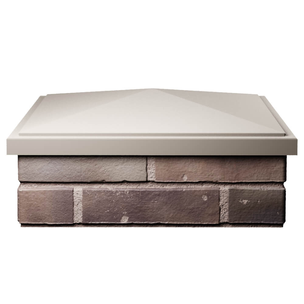 Колпак Zking БонаМоно Бежевый на столб 2х2 кирпича (515х515, 530х530мм) Раменское фото