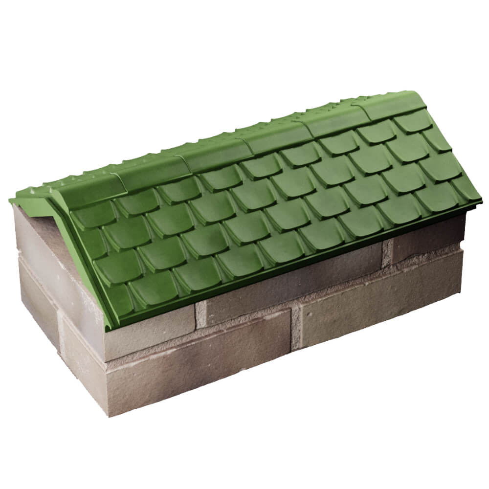 Парапет Zking Эльбрус Зеленый с посадкой на 1 кирпич (255мм) в Раменском фото