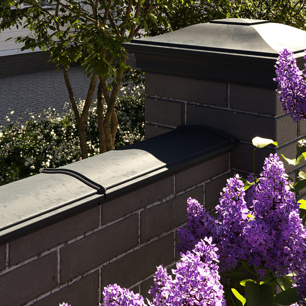 Парапет Zking Монблан Черный посадка на 0.5 кирпича (130мм) в Раменском фото