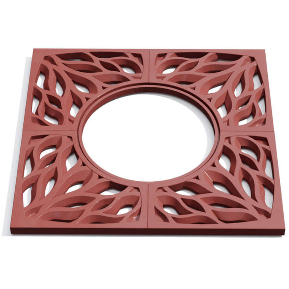 Приствольная решетка для дерева ZKING CRUST 1.2х1.2м Красная Раменское фото