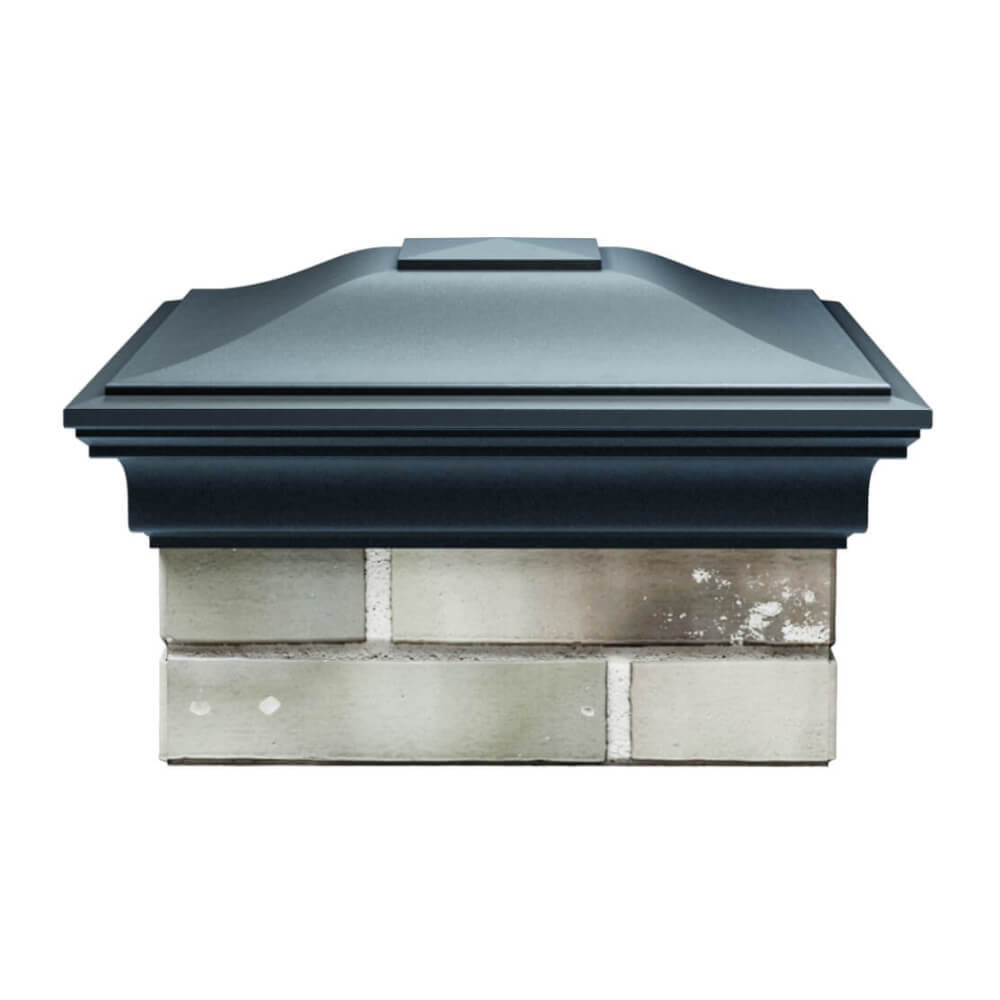 Колпак Zking Монблан Серый на столб 1.5х1.5 еврокирпича 0.7НФ (355х355мм) Раменское фото