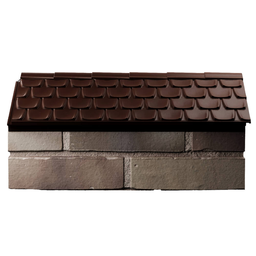 Парапет Zking Эльбрус Коричневый с посадкой на 1 кирпич (255мм) в Раменском фото