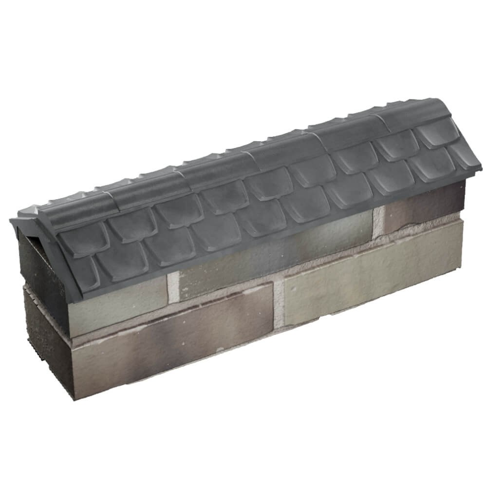 Парапет Zking Эльбрус Серый с посадкой на 0.5 кирпича (130мм) в Раменском фото