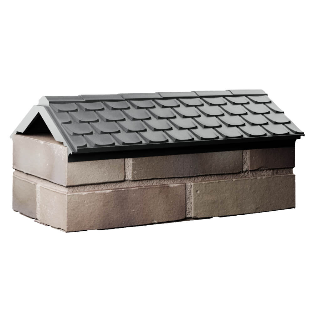 Парапет Zking Эльбрус Серый с посадкой на 1 кирпич (255мм) Раменское фото