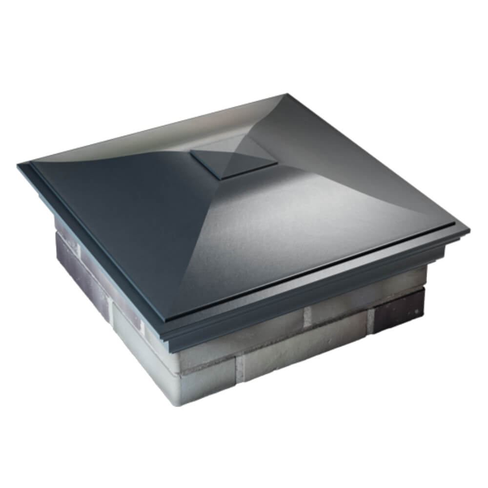 Колпак Zking Монблан Серый на столб 2х2 кирпича (515х515мм) Раменское фото