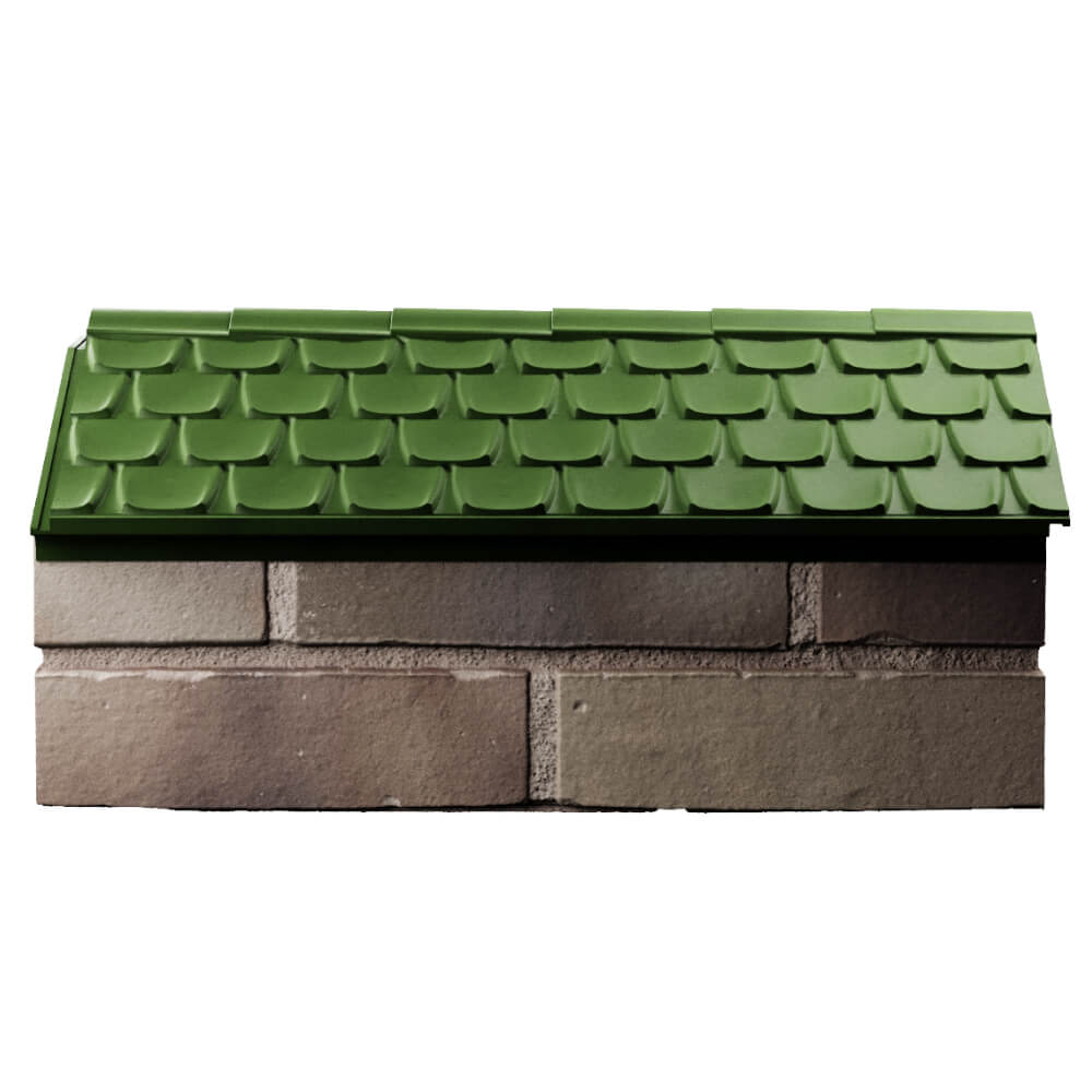 Парапет Zking Эльбрус Зеленый с посадкой на 1 кирпич (255мм) в Раменском фото