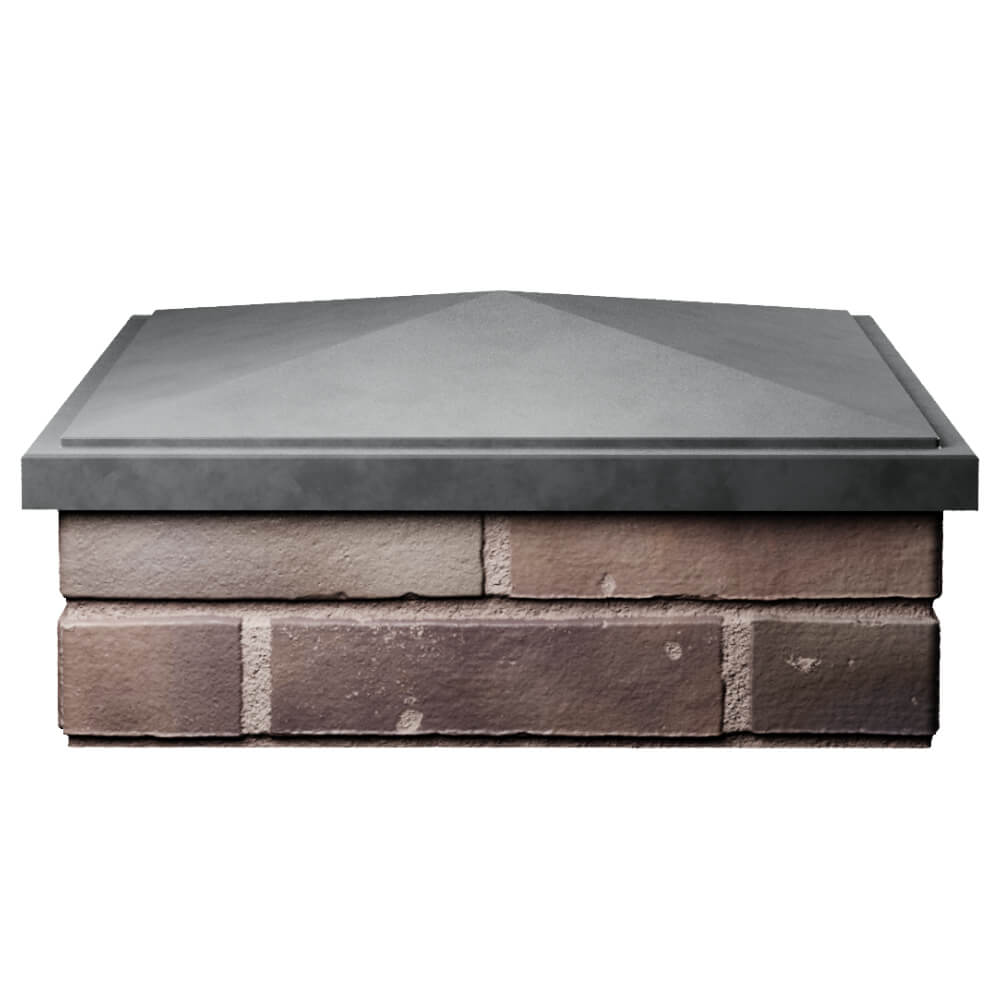 Колпак Zking БонаМоно Серый на столб 2х2 кирпича (515х515, 530х530мм) Раменское фото