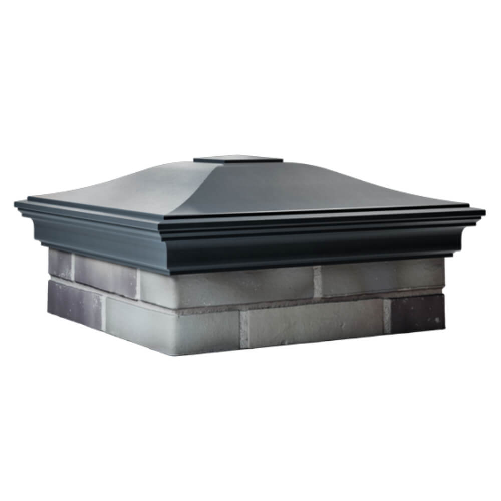 Колпак Zking Монблан Серый на столб 2х2 кирпича (515х515мм) в Раменском фото