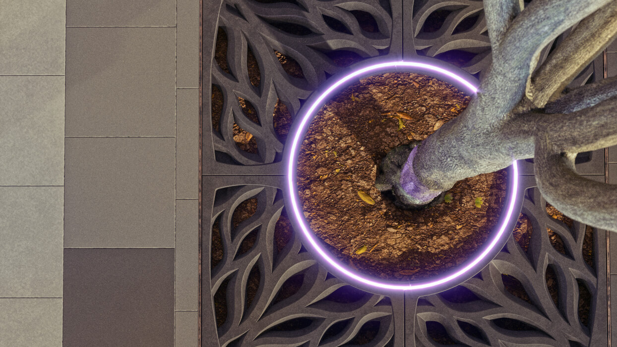 Приствольная решетка для дерева ZKING CRUST 1.2х1.2м Черная в Раменском фото