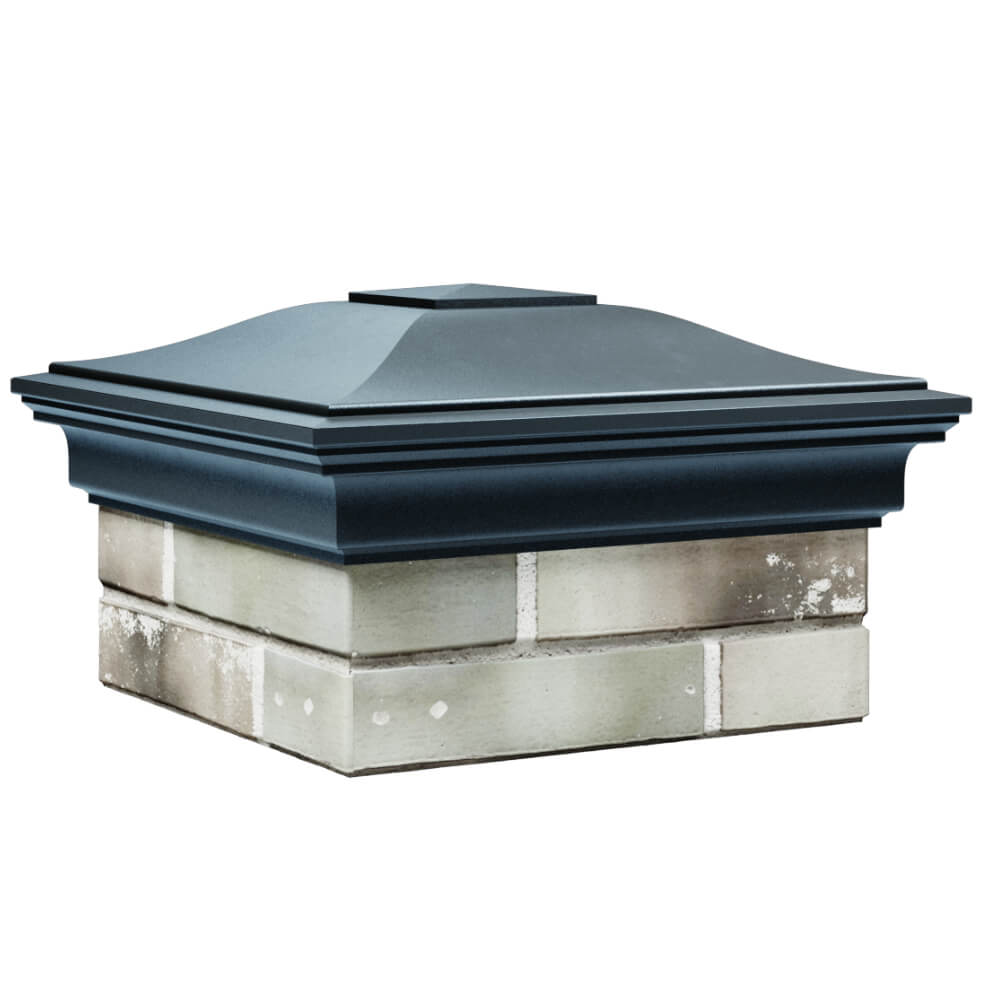 Колпак Zking Монблан Серый на столб 1.5х1.5 кирпича (385х385мм) в Раменском фото