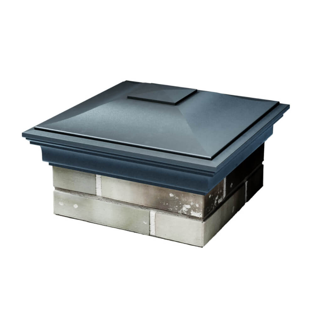 Колпак Zking Монблан Серый на столб 1.5х1.5 еврокирпича 0.7НФ (355х355мм) в Раменском фото