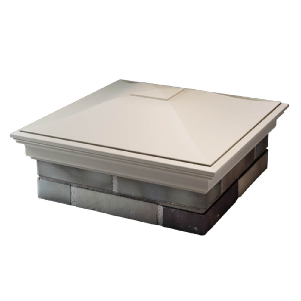 Колпак Zking Монблан Бежевый на столб 2х2 кирпича (515х515мм) в Раменском фото