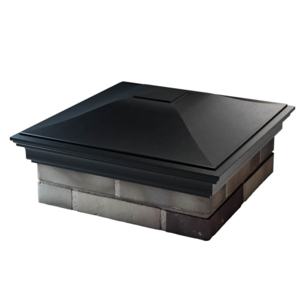 Колпак Zking Монблан Черный на столб 2х2 кирпича (515х515мм) в Раменском фото