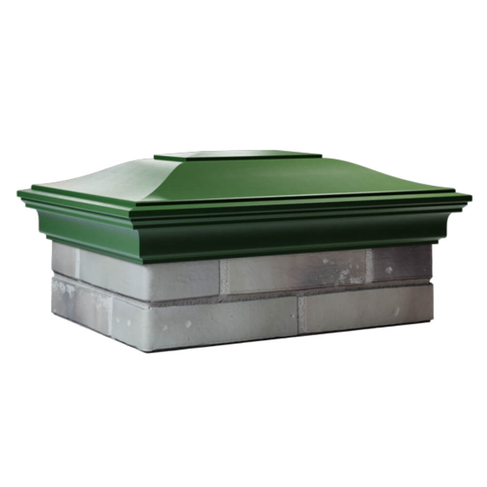 Колпак Zking Монблан Зеленый на столб 2х1.5 кирпича (515х385мм) в Раменском фото