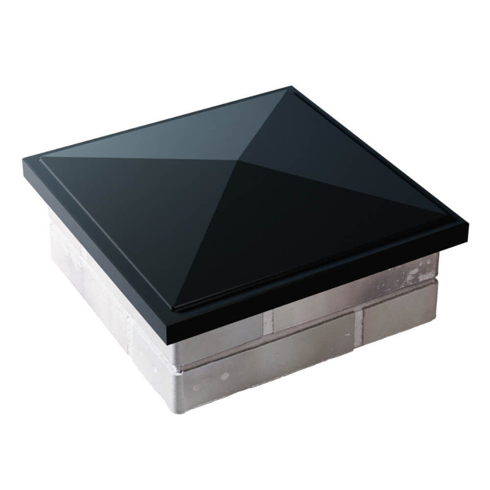 Колпак Zking БонаМоно Черный на столб 1.5х1.5 кирпича (385х385, 400х400мм) в Раменском фото