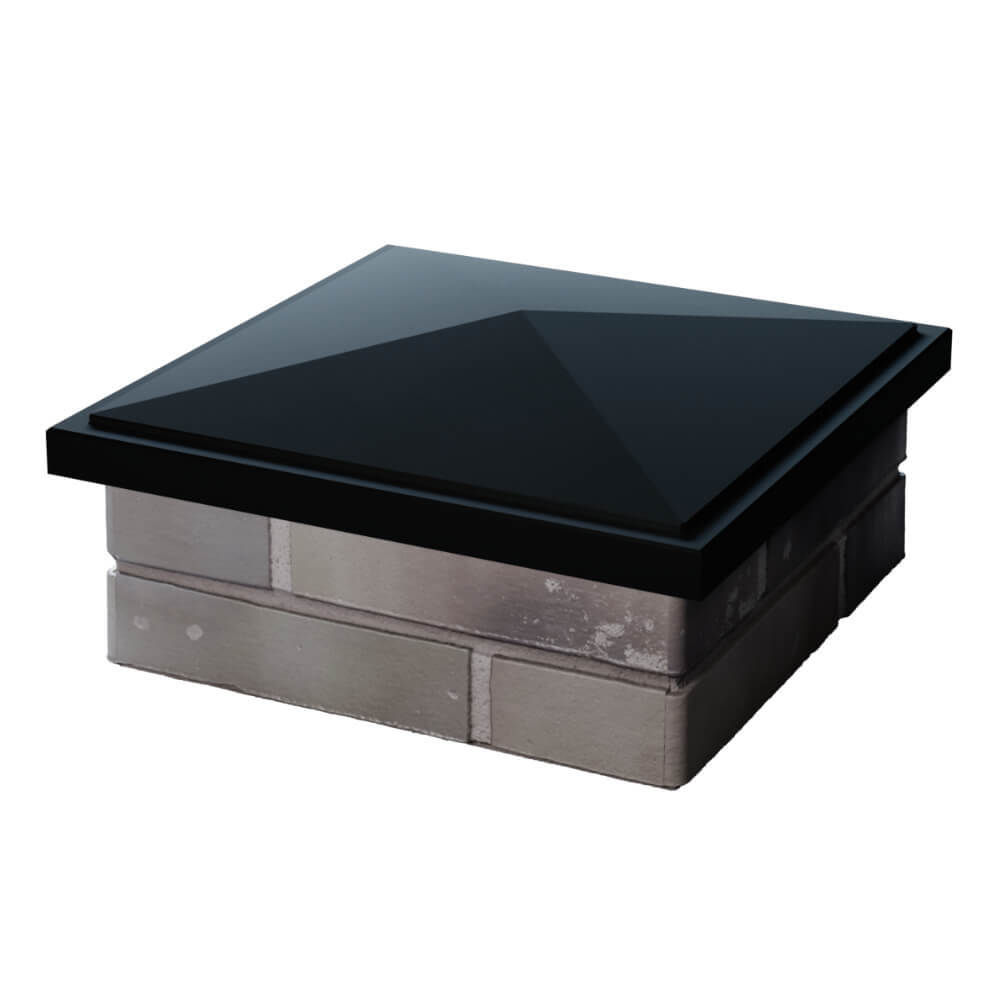 Колпак Zking БонаМоно Черный на столб 1.5х1.5 кирпича (385х385, 400х400мм) в Раменском фото