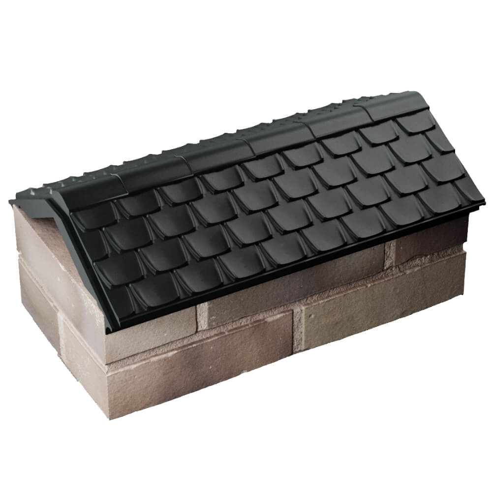 Парапет Zking Эльбрус Черный с посадкой на 1 кирпич (255мм) в Раменском фото