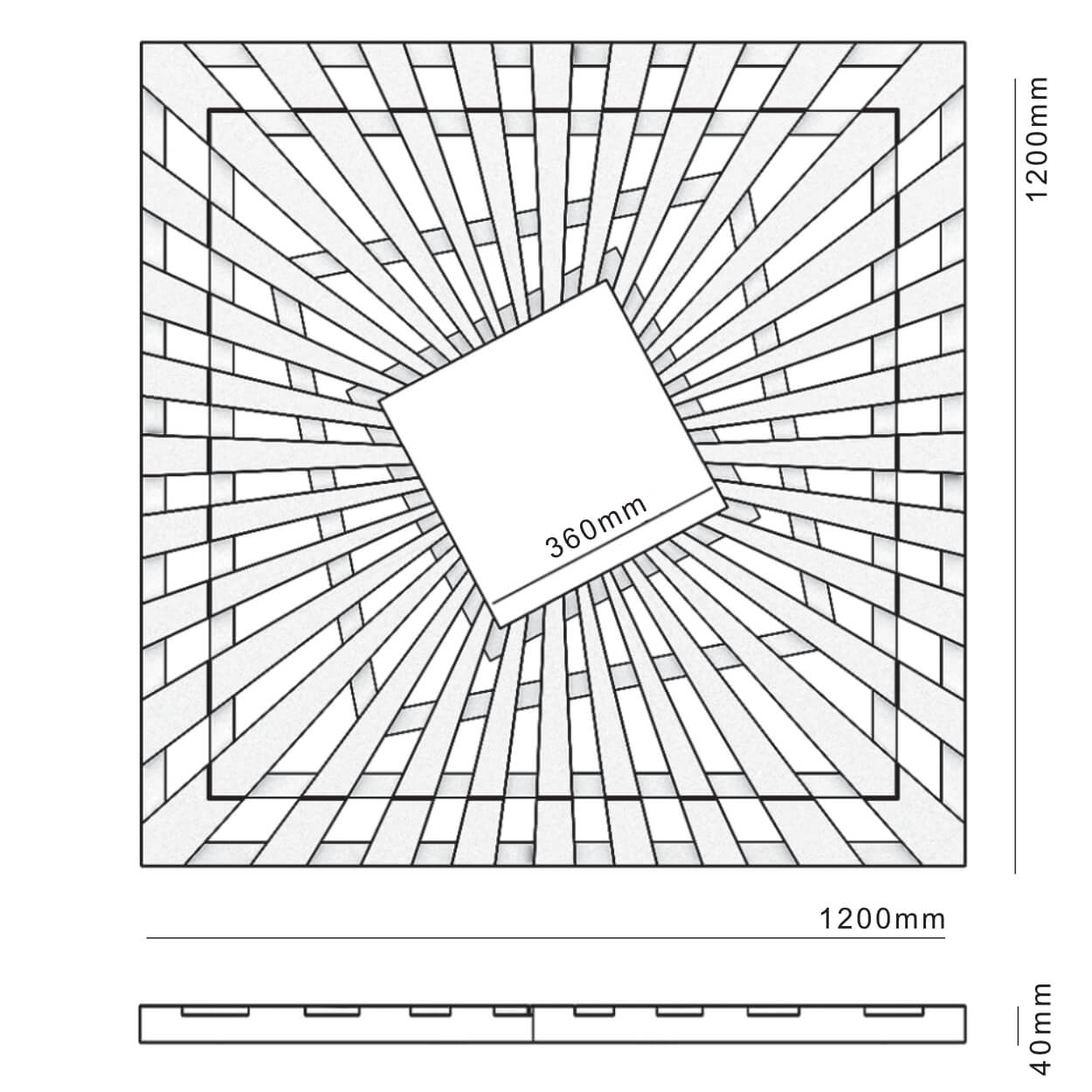 Приствольная решетка для дерева ZKING ATMOSPHERE 1.2х1.2м Черная в Раменском фото