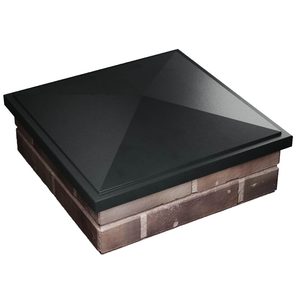 Колпак Zking БонаМоно Черный на столб 2х2 кирпича (515х515, 530х530мм) в Раменском фото