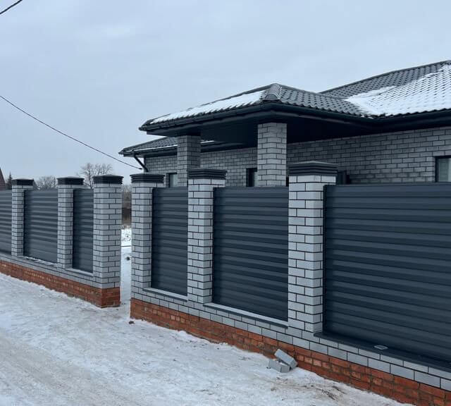 Колпак Zking Бона ХайТек Серый на столб 1.5х1.5 кирпича (385х385мм) в Раменском фото