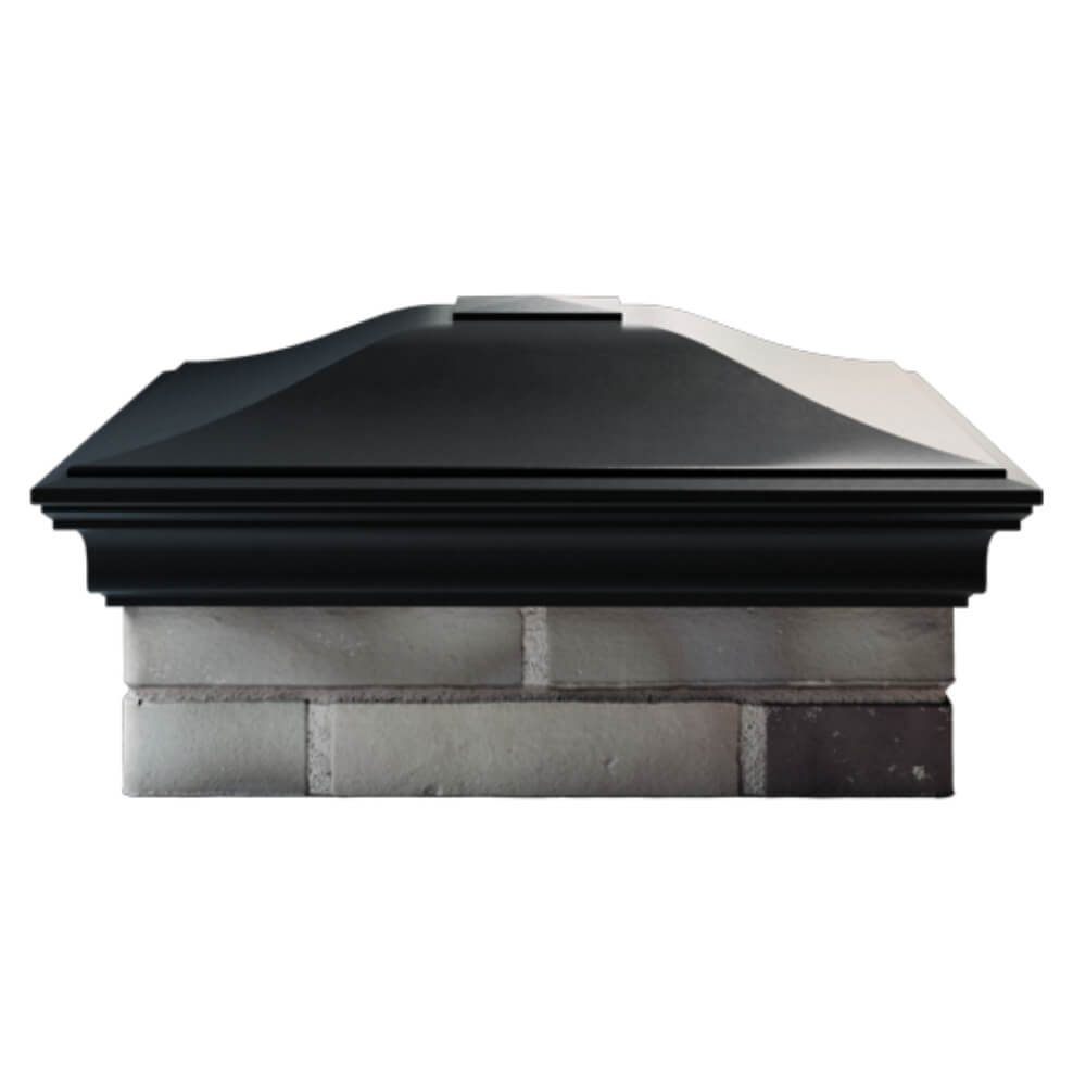 Колпак Zking Монблан Черный на столб 2х2 кирпича (515х515мм) в Раменском фото