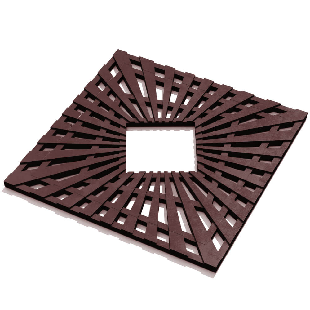 Приствольная решетка для дерева ZKING ATMOSPHERE 1.2х1.2м Коричневая в Раменском фото