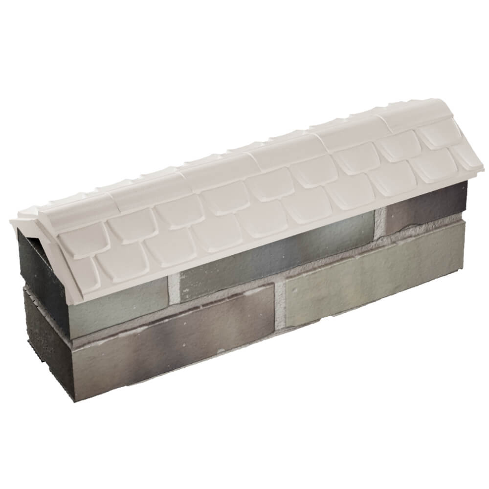 Парапет Zking Эльбрус Бежевый с посадкой на 0.5 кирпича (130мм) в Раменском фото