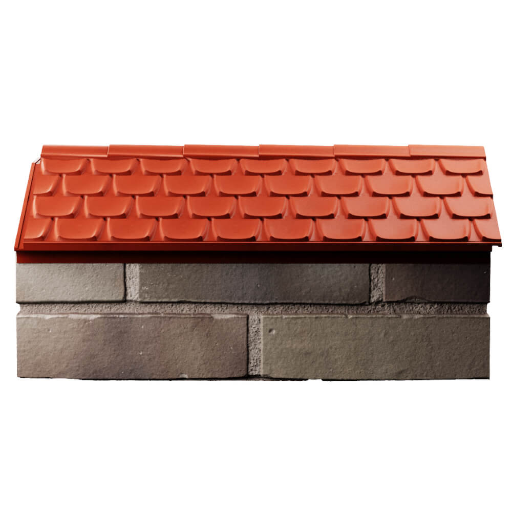 Парапет Zking Эльбрус Красный с посадкой на 1 кирпич (255мм) в Раменском фото