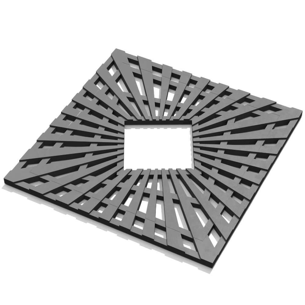 Приствольная решетка для дерева ZKING ATMOSPHERE 1.2х1.2м Серая в Раменском фото