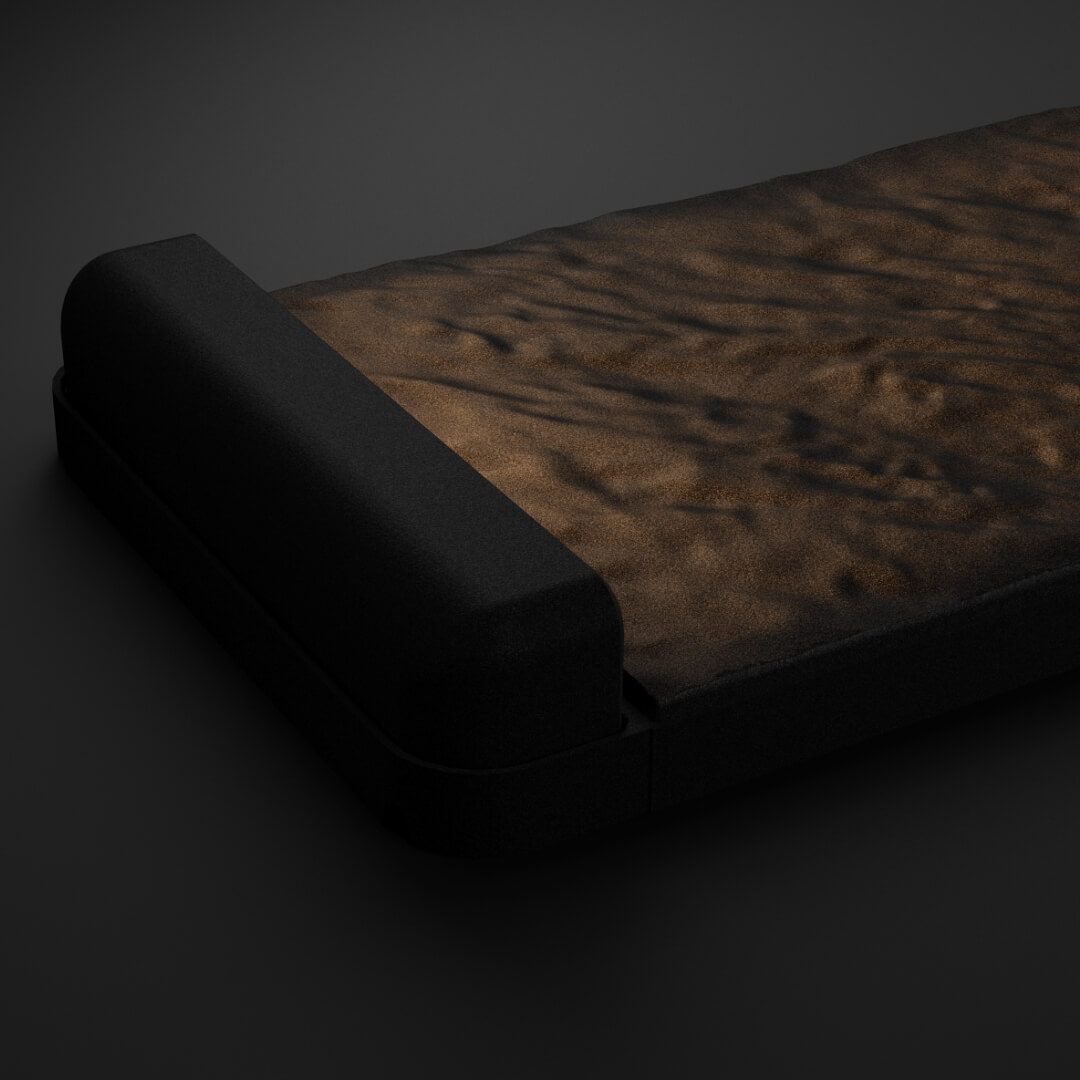 LED Светильник для шаговой плиты STONE Черный Сланец 330х75х98мм в Раменском фото