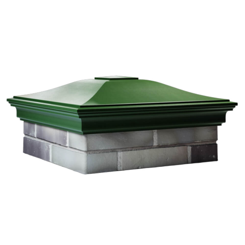 Колпак Zking Монблан Зеленый на столб 2х2 кирпича (515х515мм) в Раменском фото