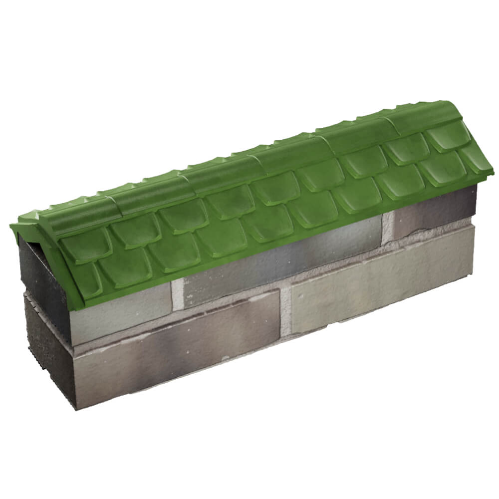 Парапет Zking Эльбрус Зеленый с посадкой на 0.5 кирпича (130мм) в Раменском фото